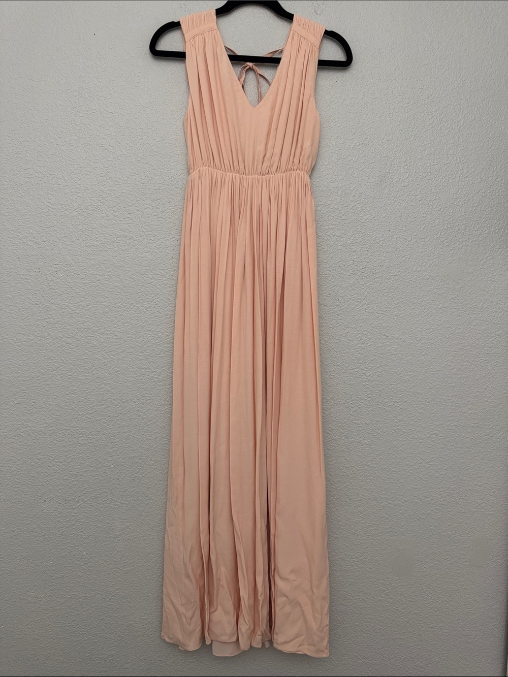 Madewell Magnolia Sleeveless Tie-Back Maxi Dress Peach Size‎ XS